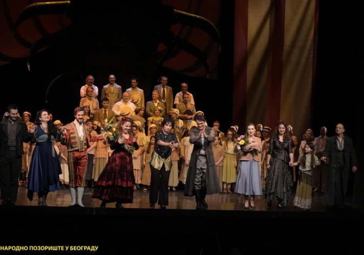 У Бизеовој опери „Кармен“, изведеној 49. пут, гостовало четворо солиста Националне опере и балета из Тиране 